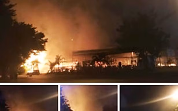 ‘Bà hỏa’ thiêu rụi một nhà hàng lớn giữa trung tâm thành phố