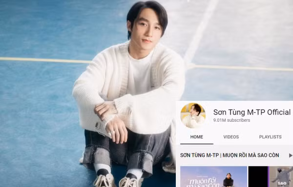 Kênh YouTube của Sơn Tùng M-TP chính thức đạt cột mốc mới, hướng đến nút Kim Cương