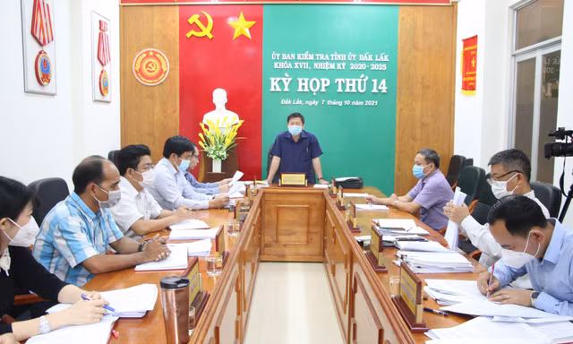 Kỳ họp thứ 14 của UBKT Tỉnh ủy Đắk Lắk. Ảnh minh họa