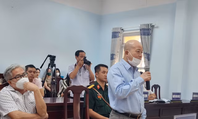 Ông Đinh Ngọc Hệ tại phiên tòa.