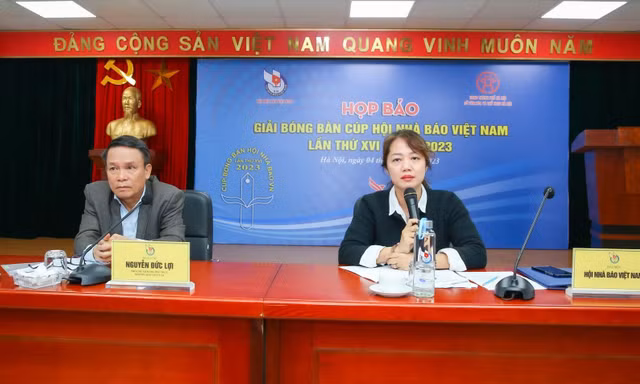 Gần 200 VĐV từ 40 đơn vị tham dự Giải bóng bàn cúp Hội Nhà báo Việt Nam 2023