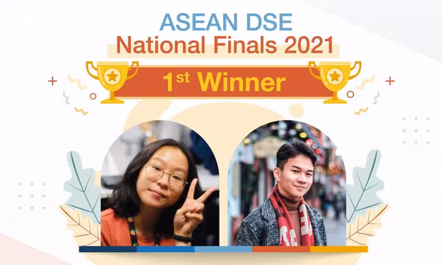 2 sinh viên Việt Nam đăng quang tại Cuộc thi Khám phá Khoa học dữ liệu ASEAN 2021