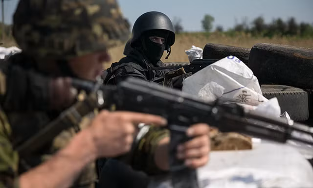 Lính Ukraine ở Slaviansk, đông Ukraine