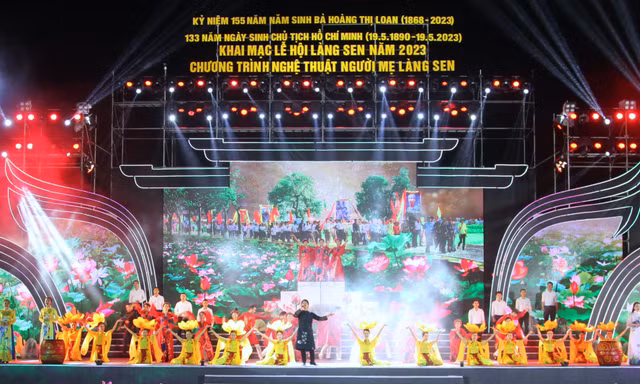 Khai mạc Lễ hội Làng Sen năm 2023