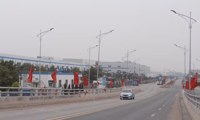 Dự án sản xuất máy tính bảng và máy tính xách tay của Tập đoàn Foxconn tại Khu công nghiệp Quang Châu (Bắc Giang)