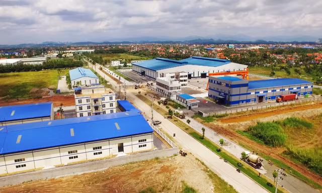 Một góc Khu công nghiệp Nam Cầu Kiền Ảnh: Website doanh nghiệp