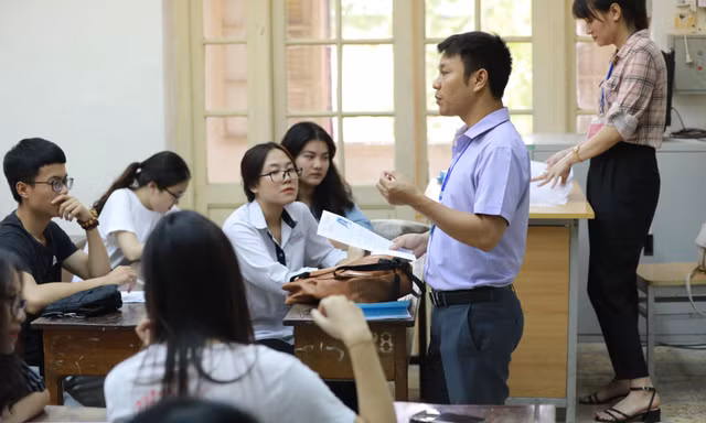 Trong phòng thi tốt nghiệp THPT Quốc gia 2019 ảnh: Hồng vĩnh