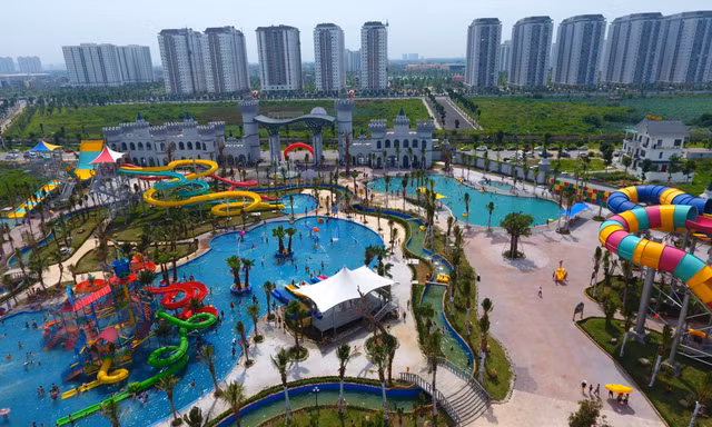 Công viên nước Thanh Hà (Hà Nội) bị kết luận xây dựng không phép và chiếm dụng 31.000m2 đất quy hoạch trồng cây xanh, công cộng 