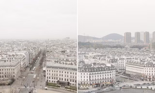 Khung cảnh xung quanh tháp Eiffel 