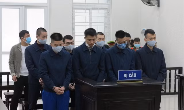 Các bị cáo tại tòa