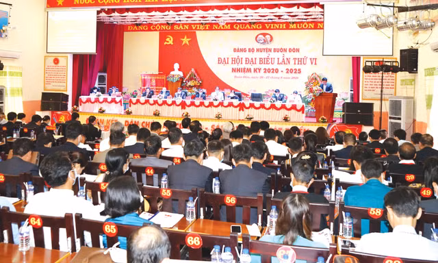 Toàn cảnh Đại hội Đảng bộ huyện Buôn Đôn