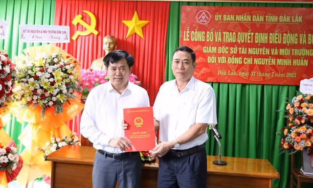 Chánh Thanh tra tỉnh làm Giám đốc Sở Tài nguyên Đắk Lắk