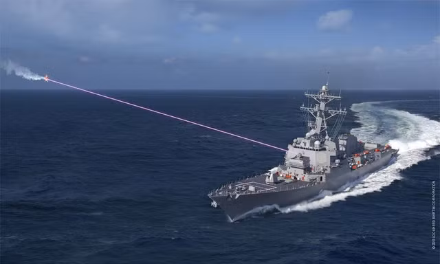 Mỹ đưa vũ khí laser lên tàu chiến