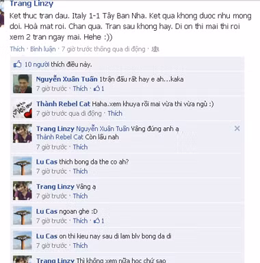 Người trẻ đăng đàn ‘ảo’ bình bóng đá