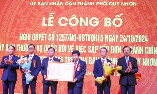 Sắp xếp 6 phường ở Quy Nhơn thành 2 phường