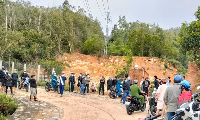 Hiện trường vụ tai nạn.
