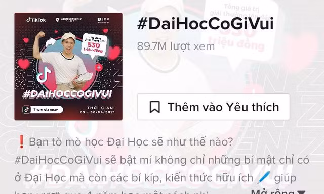 Bắt trend TikTok với “dân đại học”: Khám phá tất tật về trường, liệt kê môn học dễ trượt