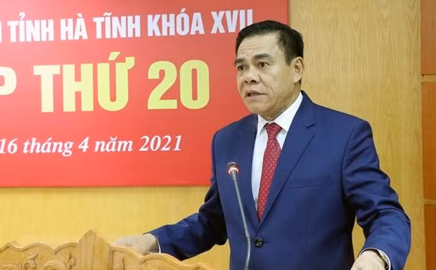 Tân Chủ tịch UBND tỉnh Hà Tĩnh. Ảnh Công Tường