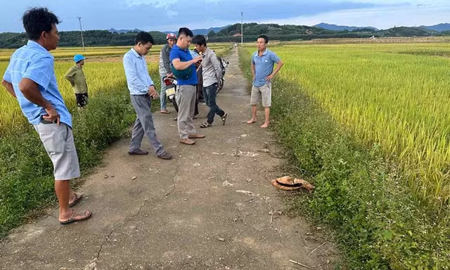 Cụ bà bị sét đánh tử vong ngoài đồng