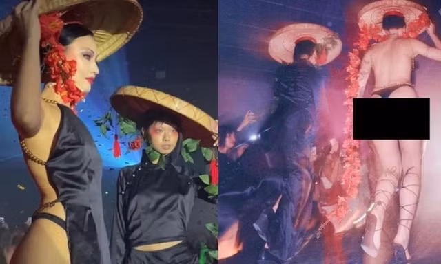 Xử phạt show diễn áo dài, áo yếm hở hang, phản cảm
