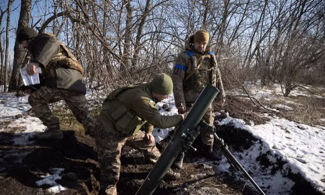 Lính Ukraine ở Vuhledar ngày 11/2