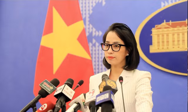 Người phát ngôn Bộ Ngoại giao Lê Thị Thu Hằng. (Ảnh: Mofa)