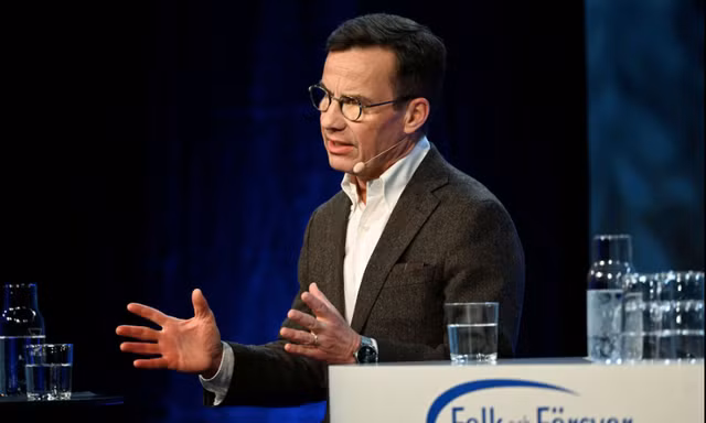 Thủ tướng Thuỵ Điển Ulf Kristersson. (Ảnh: Reuters)