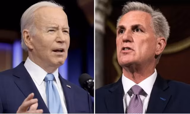 Tổng thống Mỹ Joe Biden và Chủ tịch Hạ viện Kevin McCarthy 