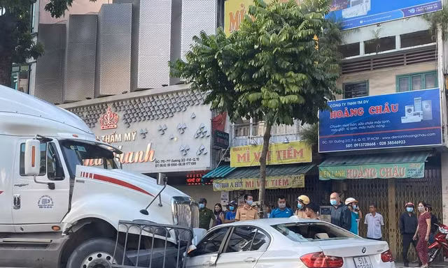 Hiện trường tai nạn.