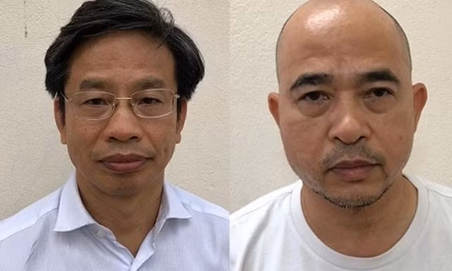 Bị can Nguyễn Xuân Sơn và Vũ Trọng Hải