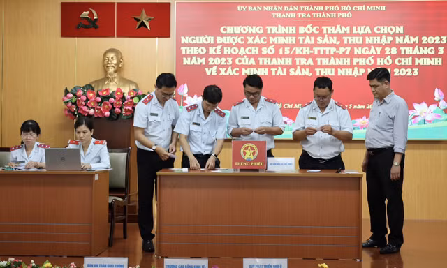 TPHCM bốc thăm xác minh tài sản, thu nhập của 98 người tại nhiều cơ quan