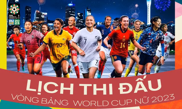 Chi tiết lịch thi đấu vòng bảng World Cup nữ 2023