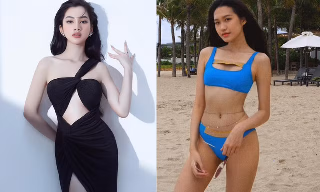 Cẩm Đan diện váy xẻ chân ngực sexy, Doãn Hải My khoe dáng 'bỏng mắt' với bikini