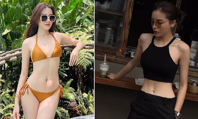Hoa hậu Kỳ Duyên diện crop-top khoe eo siêu bé, Hoa khôi Thuý Vi nóng bỏng với bikini 