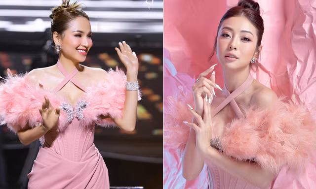 'Đụng váy' lông vũ xẻ vòng 1 sexy với Diễm Hương, Jennifer Phạm đẹp ngỡ ngàng dù đã có 4 con