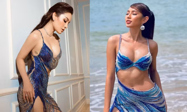 Đụng váy 'nàng tiên cá' với Thùy Tiên, Phương Trinh Jolie khoe hình xăm nóng bỏng ở vòng 1