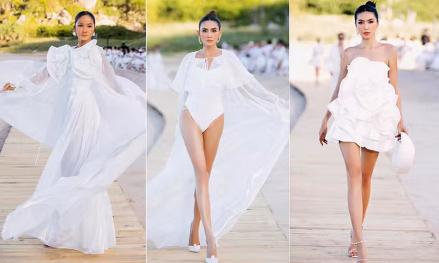H'Hen Niê đẹp tựa 'nữ thần' trên biển, Võ Hoàng Yến diễn áo tắm nóng bỏng trên sàn diễn thời trang