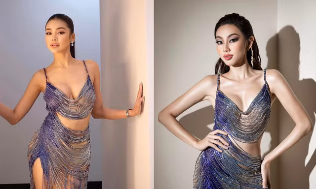 Hai nàng hậu quốc tế đình đám 'mê mệt' thiết kế tua rua khoe dáng cực nóng bỏng của Thuỳ Tiên