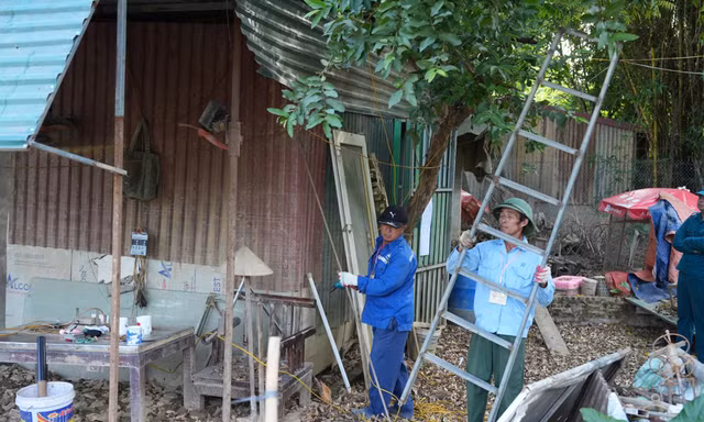 Bắt quả tang người đàn ông đổ đất đá thải trái phép ra sông Hồng 