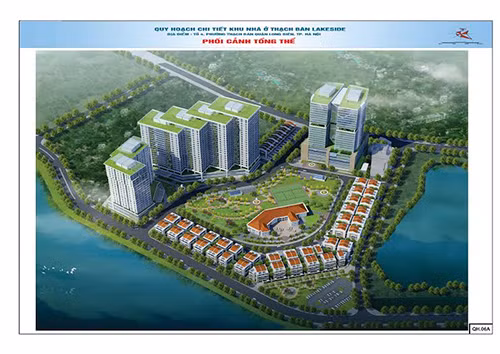 Tổng thể Quy hoạch chi tiết Khu nhà ở Thạch Bàn Lakeside trước khi được điều chỉnh