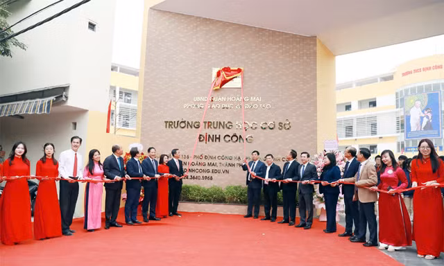 Khánh thành trường học 150 tỷ tại quận đông dân nhất Thủ đô