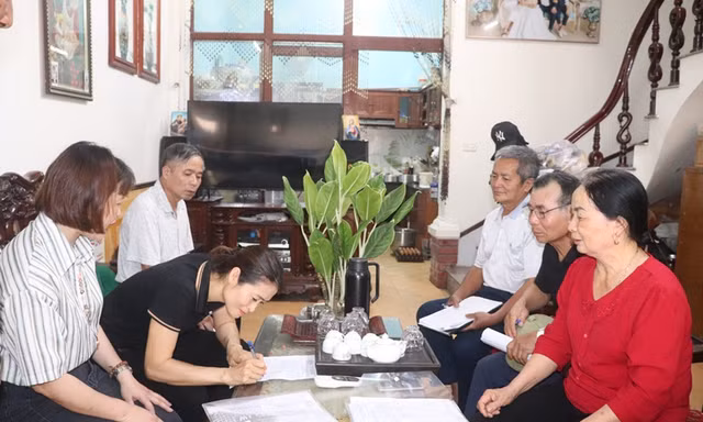 Lấy ý kiến cử tri về việc sắp xếp đơn vị hành chính mới tại huyện Chương Mỹ