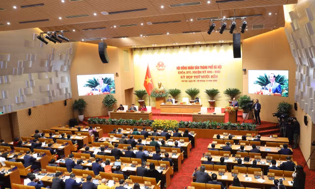 Phiên làm việc ngày 5/12 của HĐND TP. Hà Nội