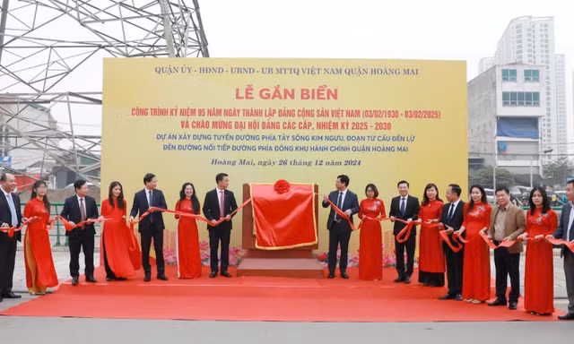 Hà Nội: Khánh thành tuyến đường rộng 25,5m tại quận Hoàng Mai