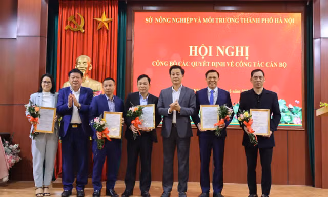 Sở Nông nghiệp & Môi trường Hà Nội công bố các Quyết định về công tác cán bộ