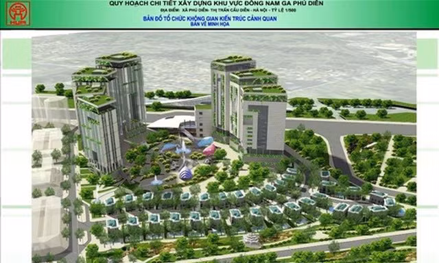 Hà Nội đính chính Quy hoạch chi tiết khu vực Đông Nam ga Phú Diễn