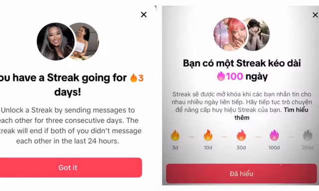 Tình bạn tan vỡ vì trào lưu giữ 'chuỗi lửa' trên TikTok