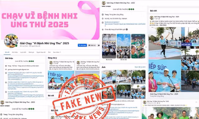Cảnh báo giả mạo giải chạy 'Vì bệnh nhi ung thư 2025' lợi dụng hình ảnh Bệnh viện K để trục lợi