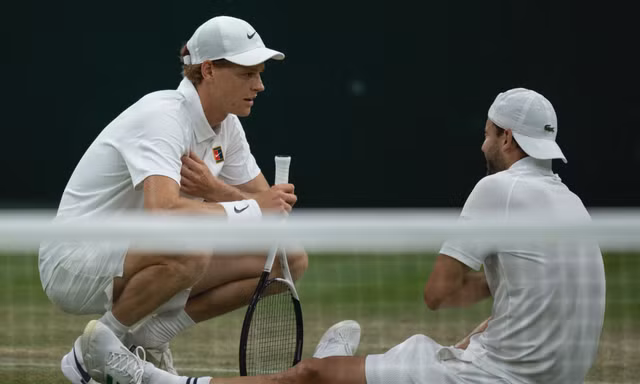 Jannik Sinner và Grigor Dimitrov. 