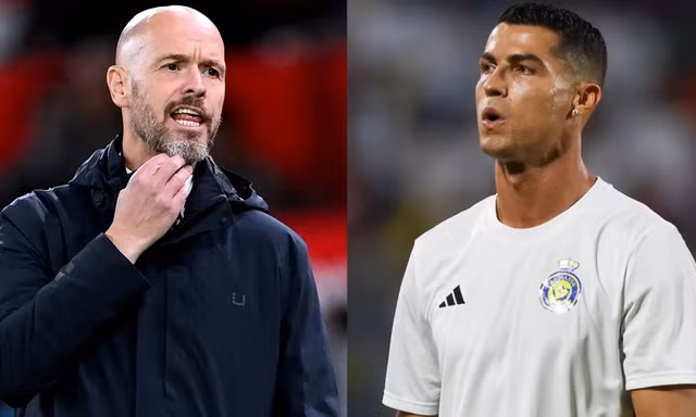 Ronaldo chỉ trích Ten Hag. 